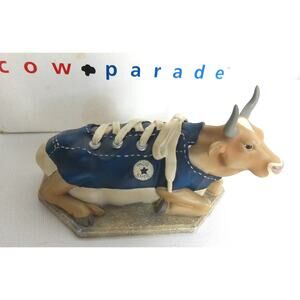 Vintage Westland Giftware Cow Parade Moo Shoe Sneaker Cow #9125